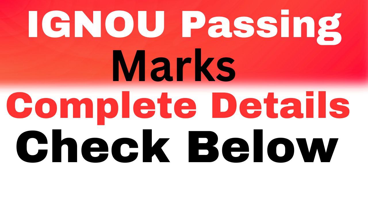 IGNOU Passing Marks