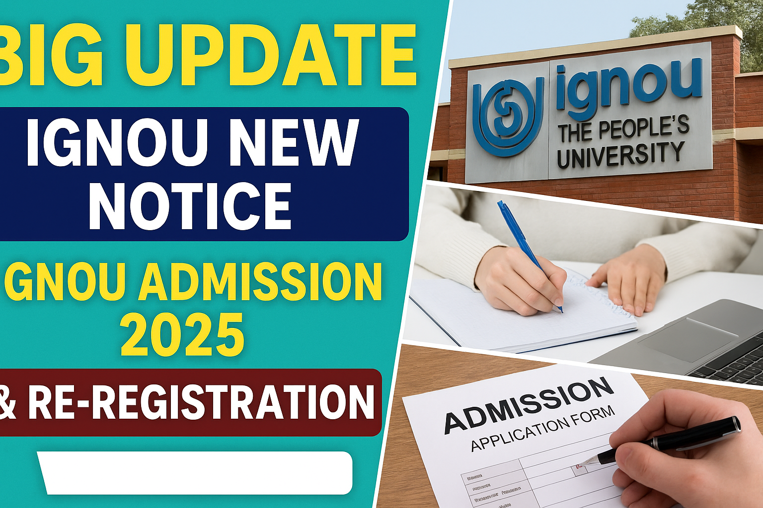IGNOU New Notice